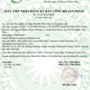 Canxi Citrate Formula DLC – hình ảnh sản phẩm 2
