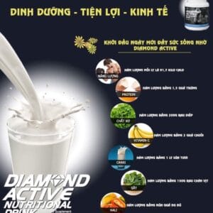 Bột sữa đạm dinh dưỡng Diamond Active DLC Care