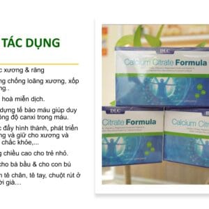 Canxi Citrate hữu cơ DLC chứng nhận GRAS FDA, SGS
