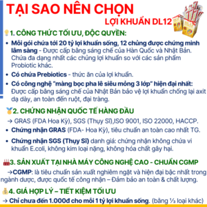Men vi sinh Lợi Khuẩn DL12 – hình ảnh sản phẩm 6