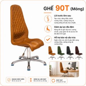 Ghế sáng chế DOCTORLOAN 90T Mỏng – ghế nắn chỉnh cột sống