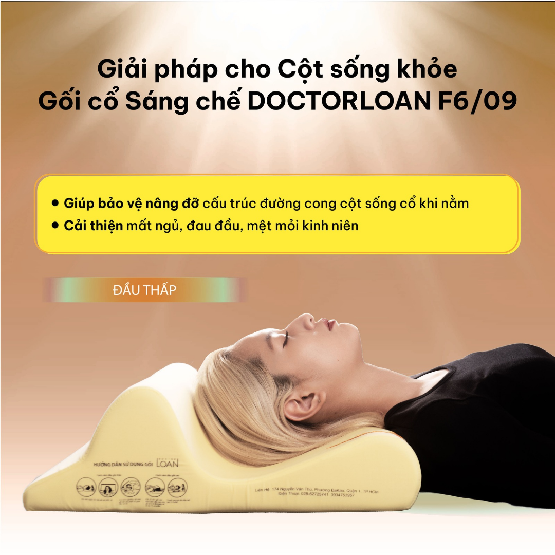 Gối cổ sáng chế DoctorLoan F6
