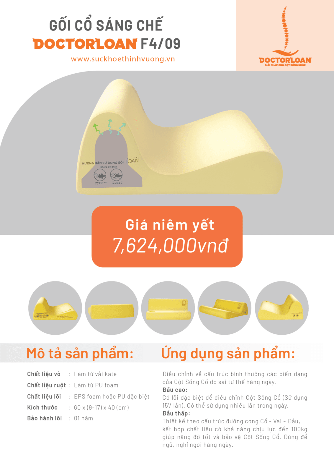 Gối cổ sáng chế Doctor Loan F4 /09