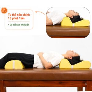 Điều chỉnh cột sống cổ bằng gối nắn cổ sáng chế DoctorLoan F5
