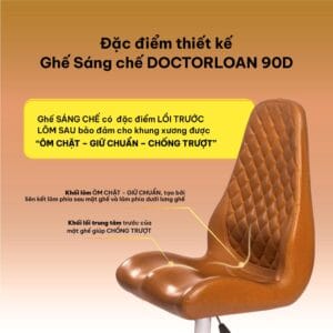 Ghế VIP 90 DoctorLoan – nắn chỉnh cột sống xương chậu khi ngồi 4