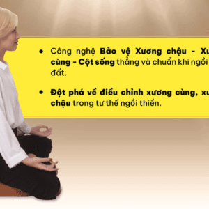 Đệm ngồi thiền DoctorLoan chất liệu vỏ da, Simili