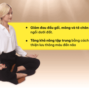 Đệm ngồi thiền DoctorLoan thiết kế các bậc theo cấu trúc xương chậu, xương cùng, xương cụt