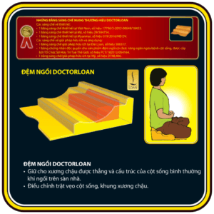 Đệm ngồi thiền DoctorLoan dùng khi ngồi thiền, tụng kinh, ngồi bệt