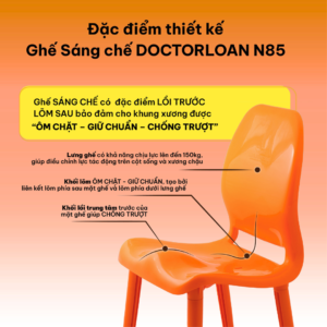 Ghế N85 DoctorLoan giúp bảo vệ cột sống khi ngồi