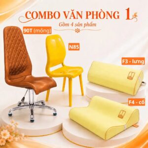 Combo văn phòng 1 – ghế gối nắn chỉnh cột sống DoctorLoan